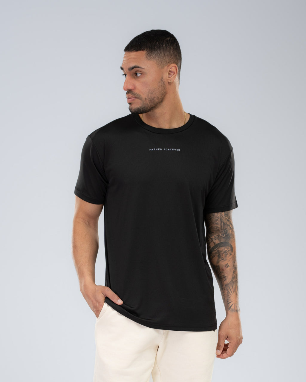 Father Fortified Apex Tech Tee Black - Main cropped front