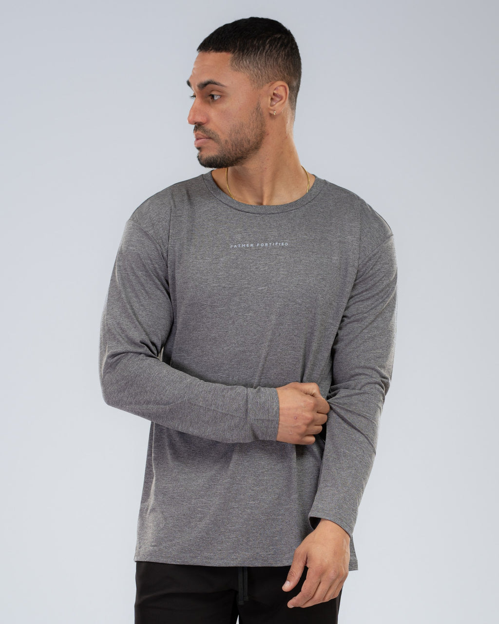 Range Tech Long Sleeve - Range Tech Long Sleeve – Graphite - Front2 - Studio Ecomm