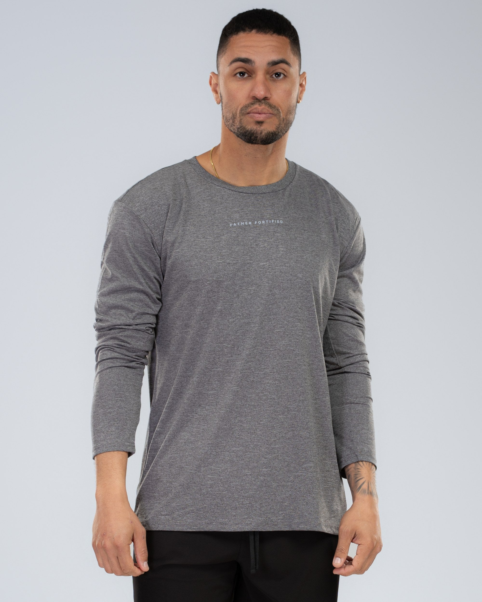 Range Tech Long Sleeve - (Hover image) - Range Tech Long Sleeve – Graphite - Front3 - Studio Ecomm