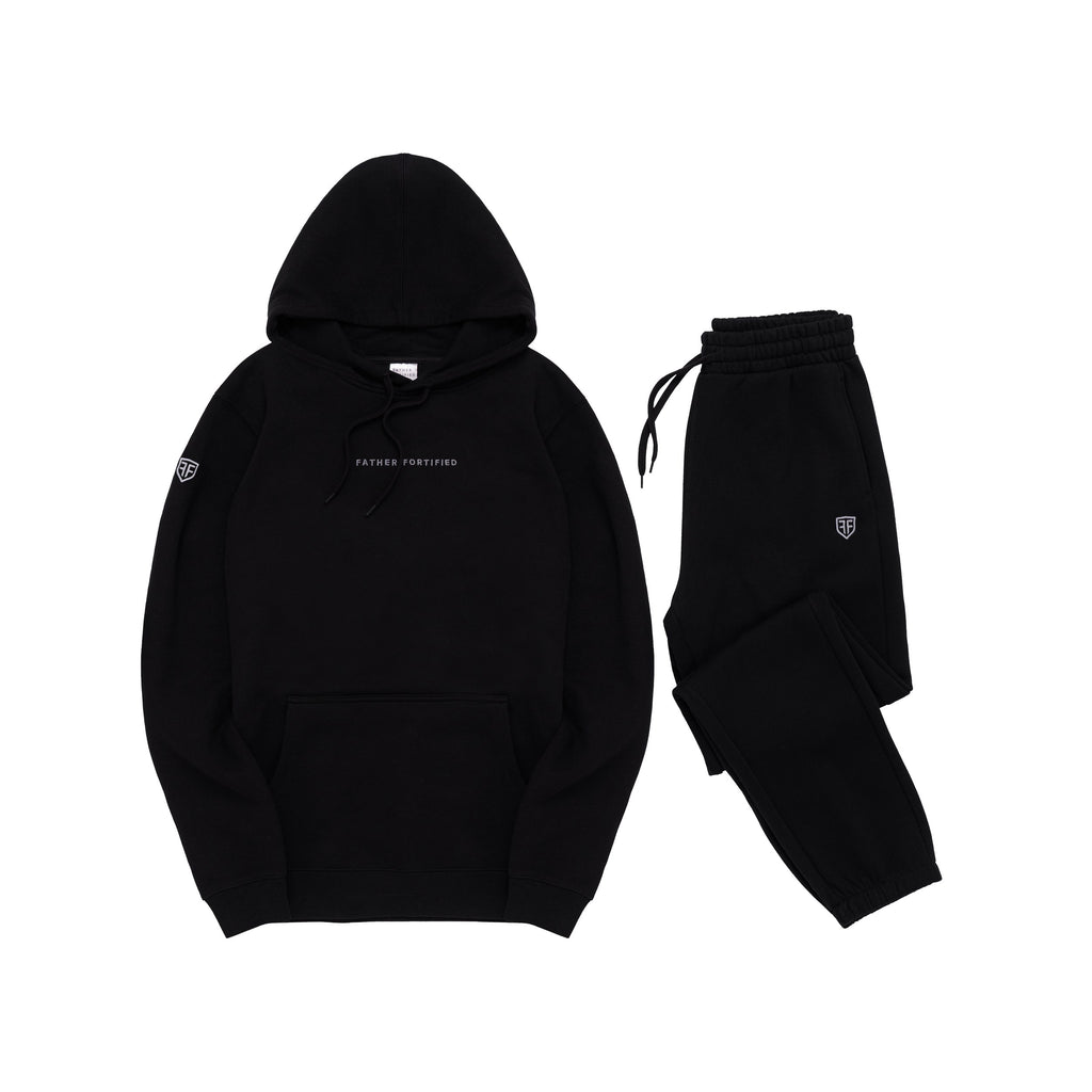 The Anchor Set - Black - Anchor Midweight Set - Black - Fay Lay Front