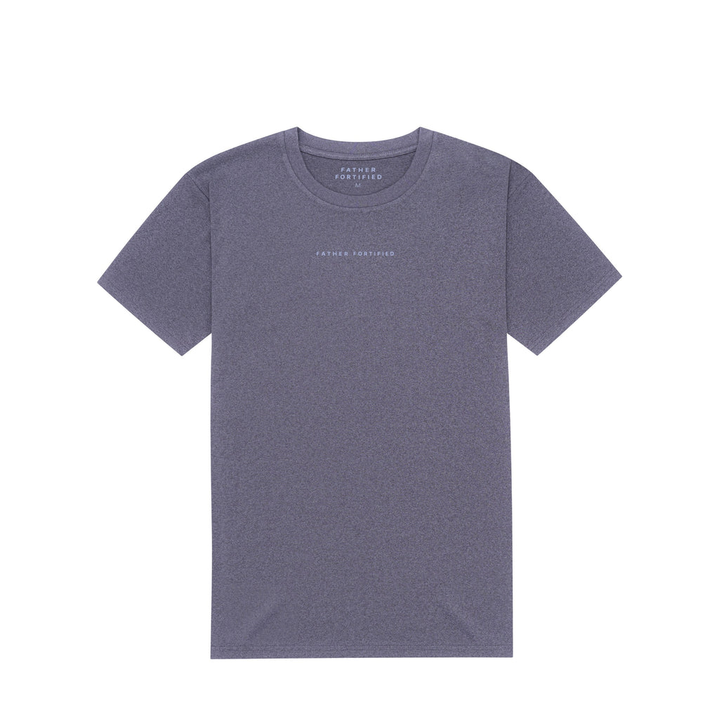 Father Fortified Apex Tech Tee Graphite - Flat lay front