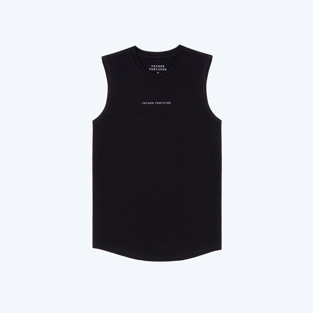 Father Fortified Forge Tank Black - Flat lay front