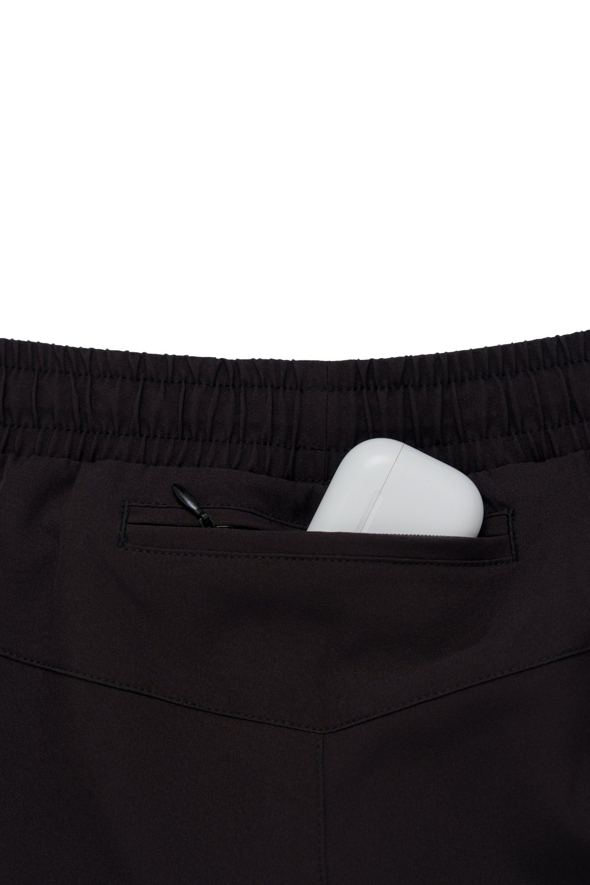 Zippered back pocket