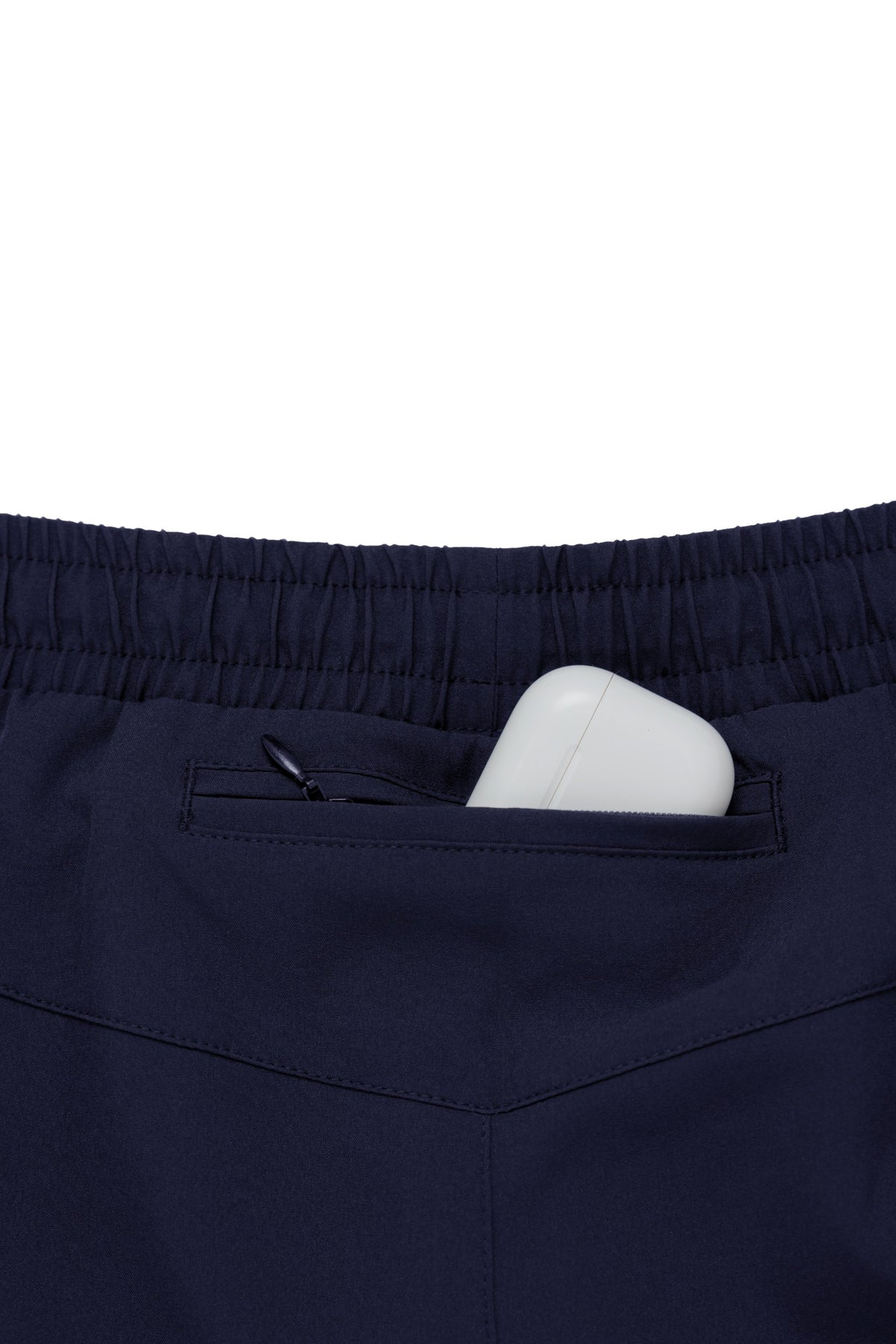 Zippered back pocket