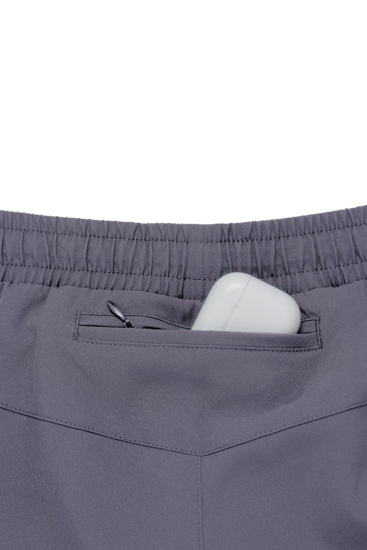 Zippered back pocket