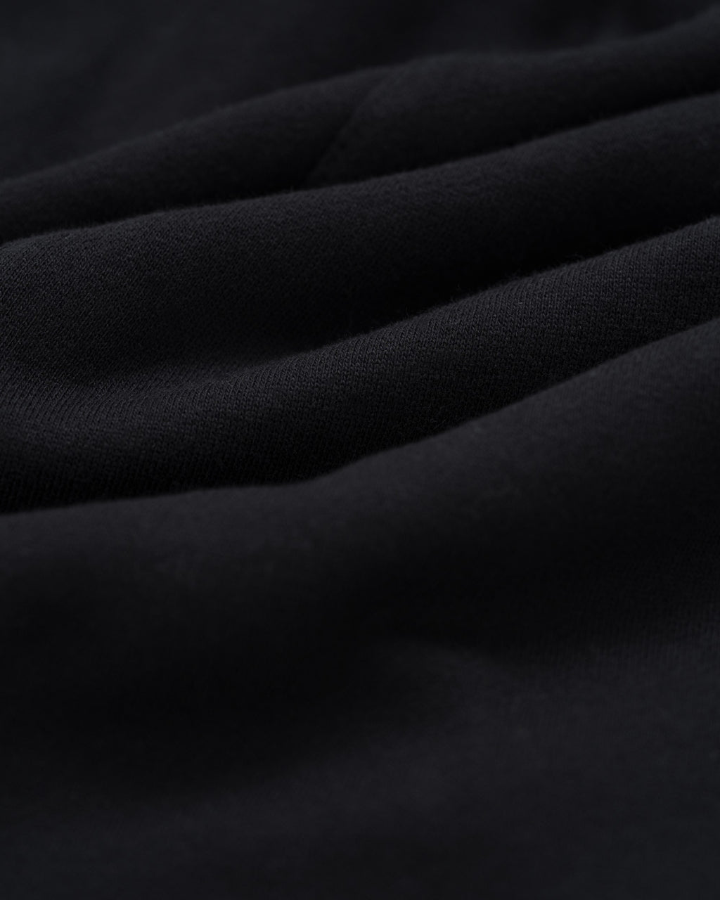 Anchor Midweight Jogger in Black, midweight fleece close-up
