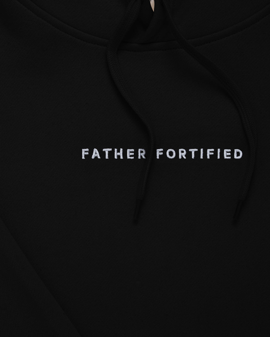 Anchor Midweight Pullover in Black, embroidered wordmark