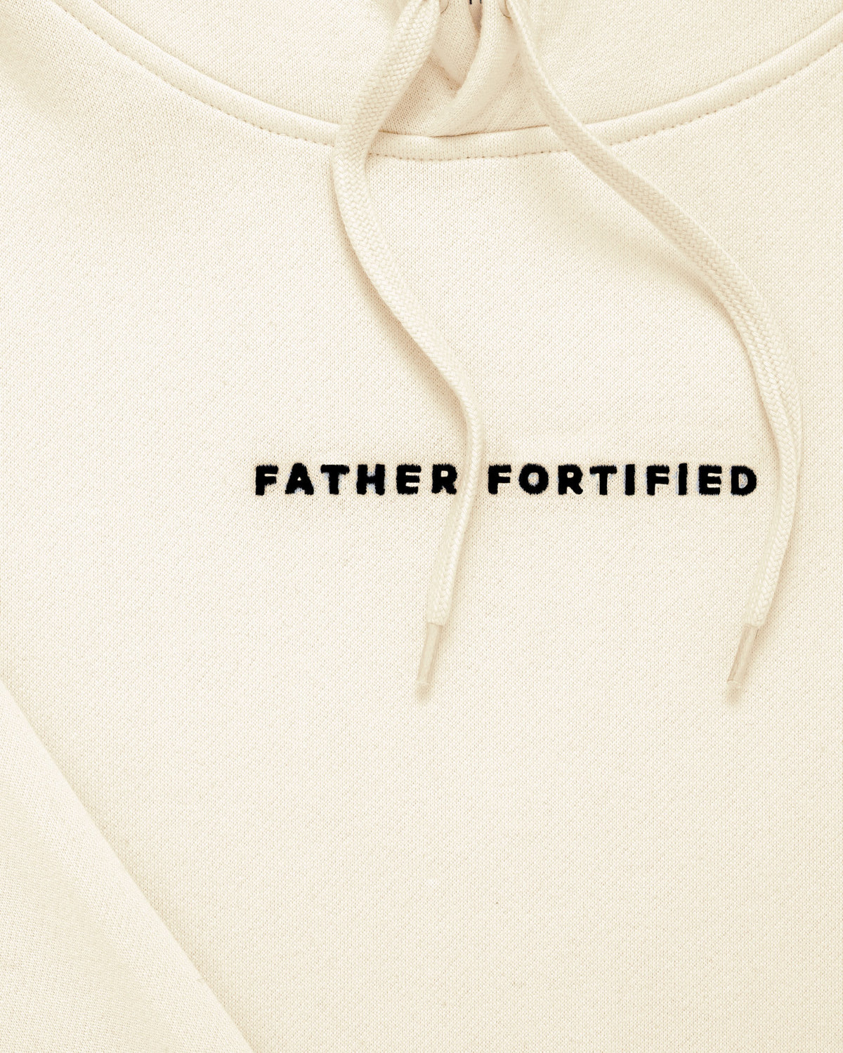 Anchor Pullover in Ecru, chest wordmark detail