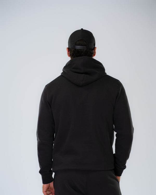 Anchor Midweight Set in Black, back on model