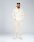 Anchor Midweight Set in Ecru, full-length front on model