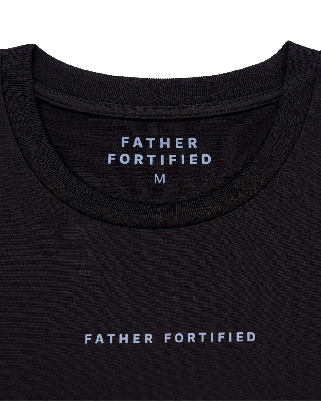 Apex Tech Tee in Black, printed neck label