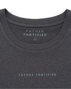 Apex Tech Tee in Graphite, printed neck label