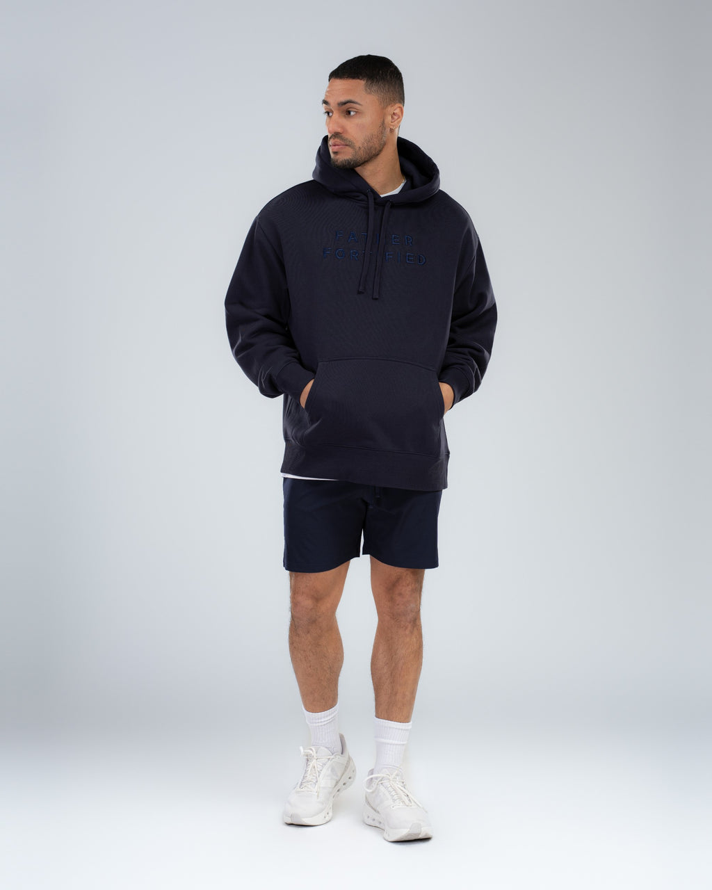 Core Short 6.5" in Midnight, full-length on model