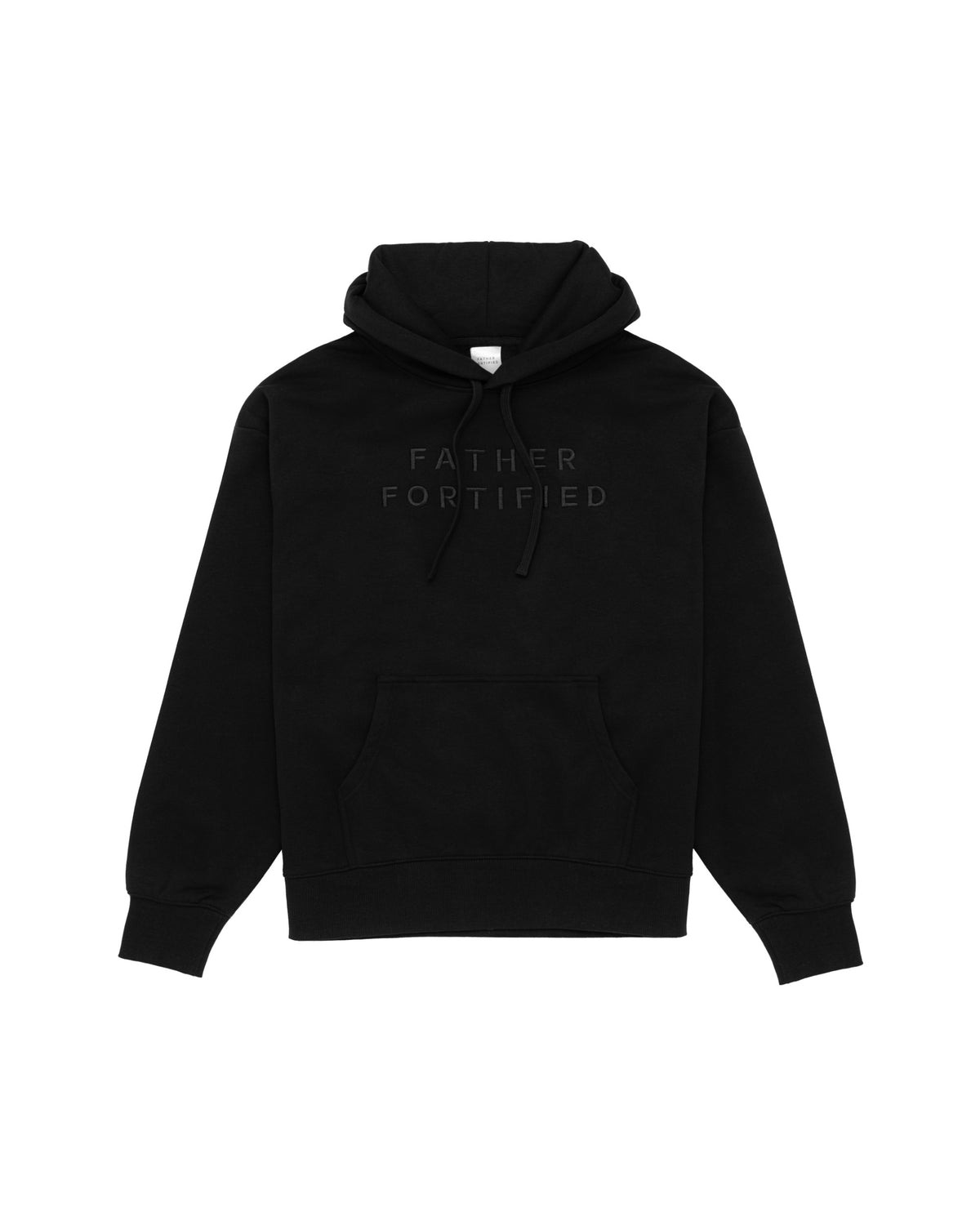 Mainstay Heavyweight Hoodie in Black, front