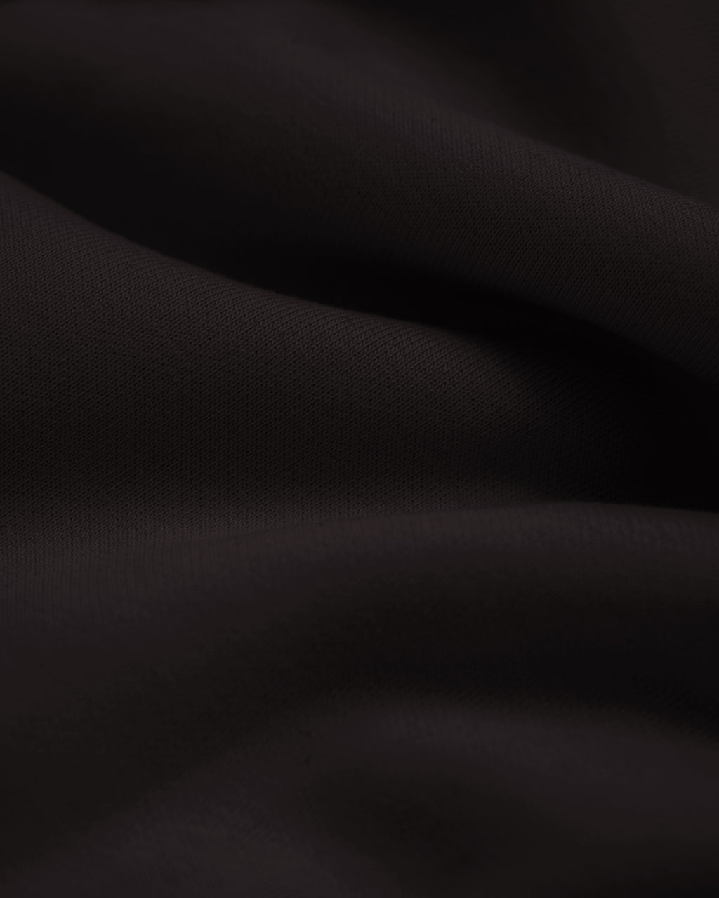 Mainstay Heavyweight Hoodie in Coal, heavyweight fleece close-up