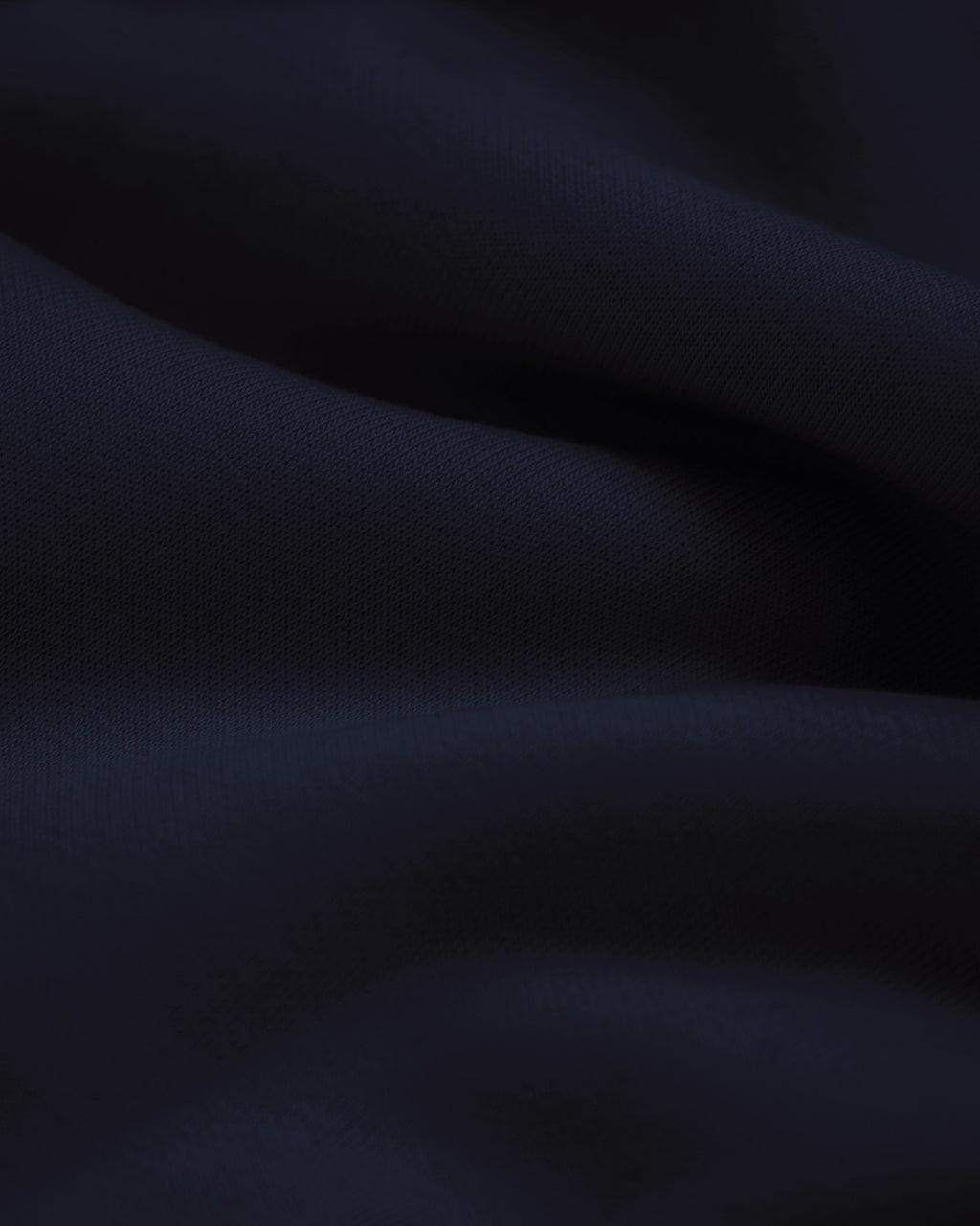 Mainstay Heavyweight Hoodie in Midnight, heavyweight fleece close-up