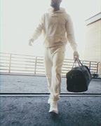 Anchor Midweight Pullover in Ecru, fit in motion