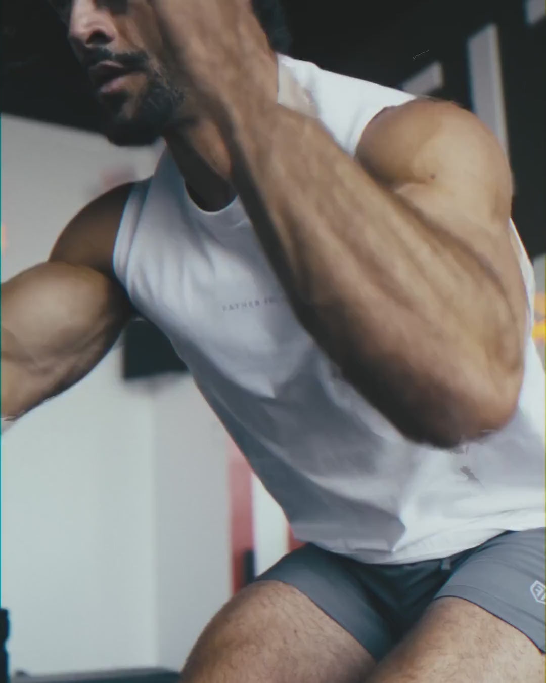 Forge Tank in White, battle rope training