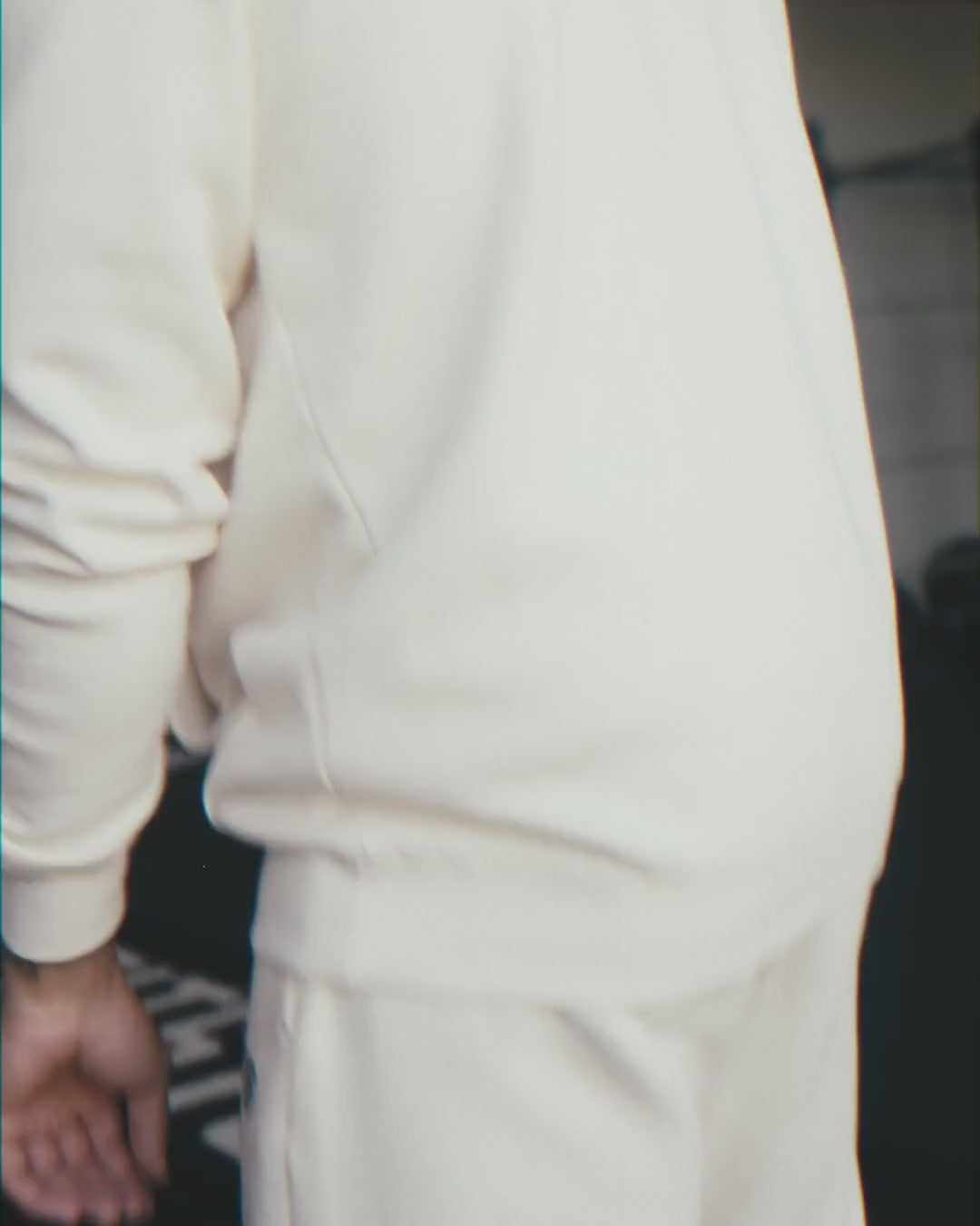 Anchor Midweight Jogger in Ecru, fit in motion