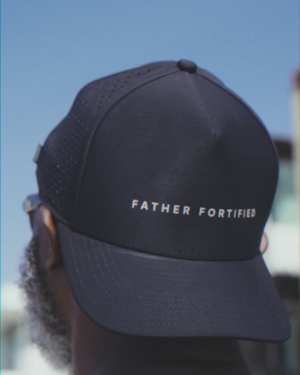 Legacy Signature Cap in Black, on model
