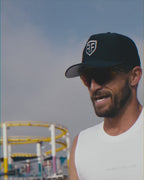 Legacy Icon Cap in Black, on model