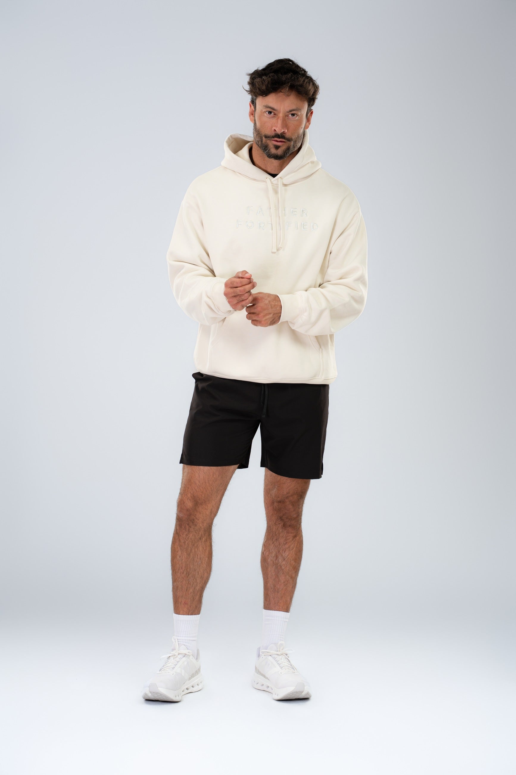 Mainstay Heavyweight Hoodie Ecru image 4